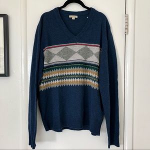 Burberry Men’s Blue Wool Sweater